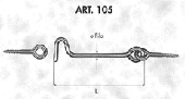 105 - Rampini - Square Screw Hooks